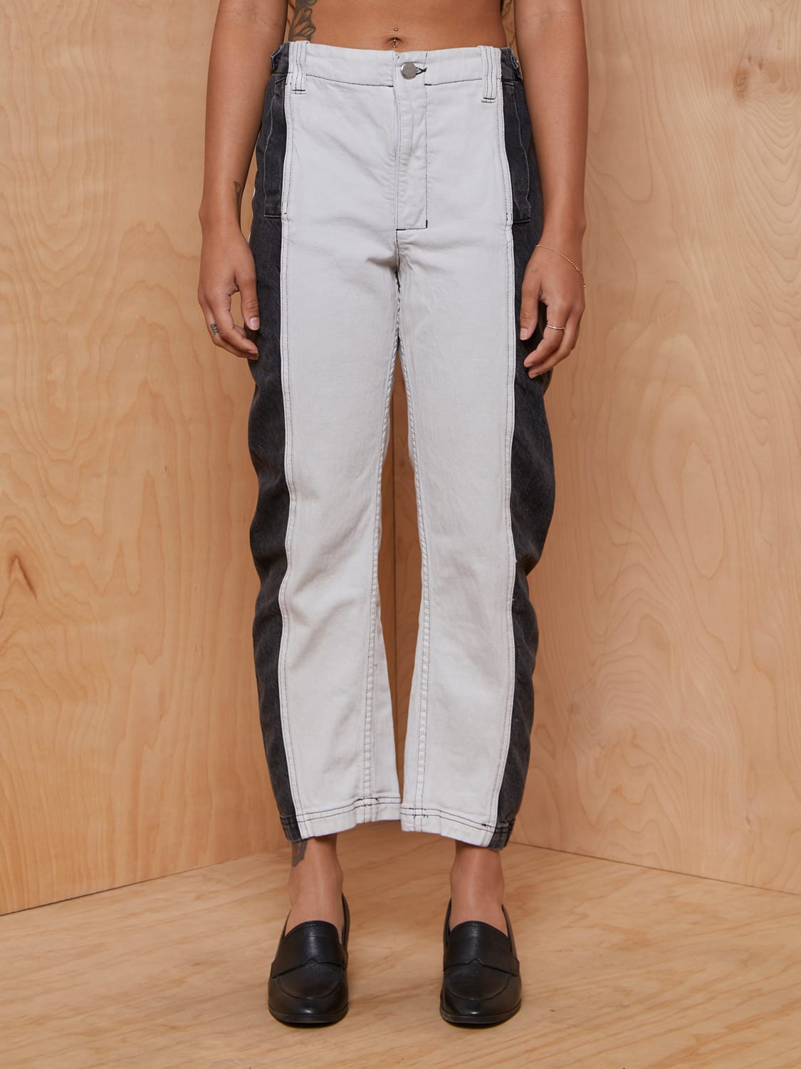 Rachel Comey Two Tone Jeans with Adjustable Waistband