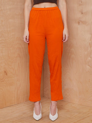 Vintage Orange Pleat Pants
