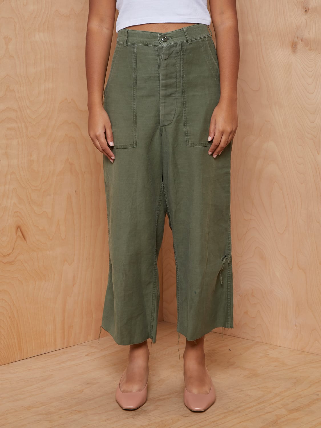 Vintage Moss Green Army Pants