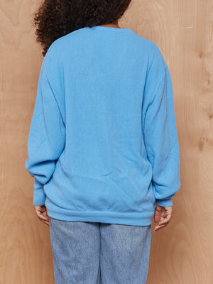 Vintage Sky Blue Lacoste V Neck Sweater