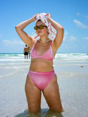 Dippin Daisy's Velvet Ribbed Bikini Set