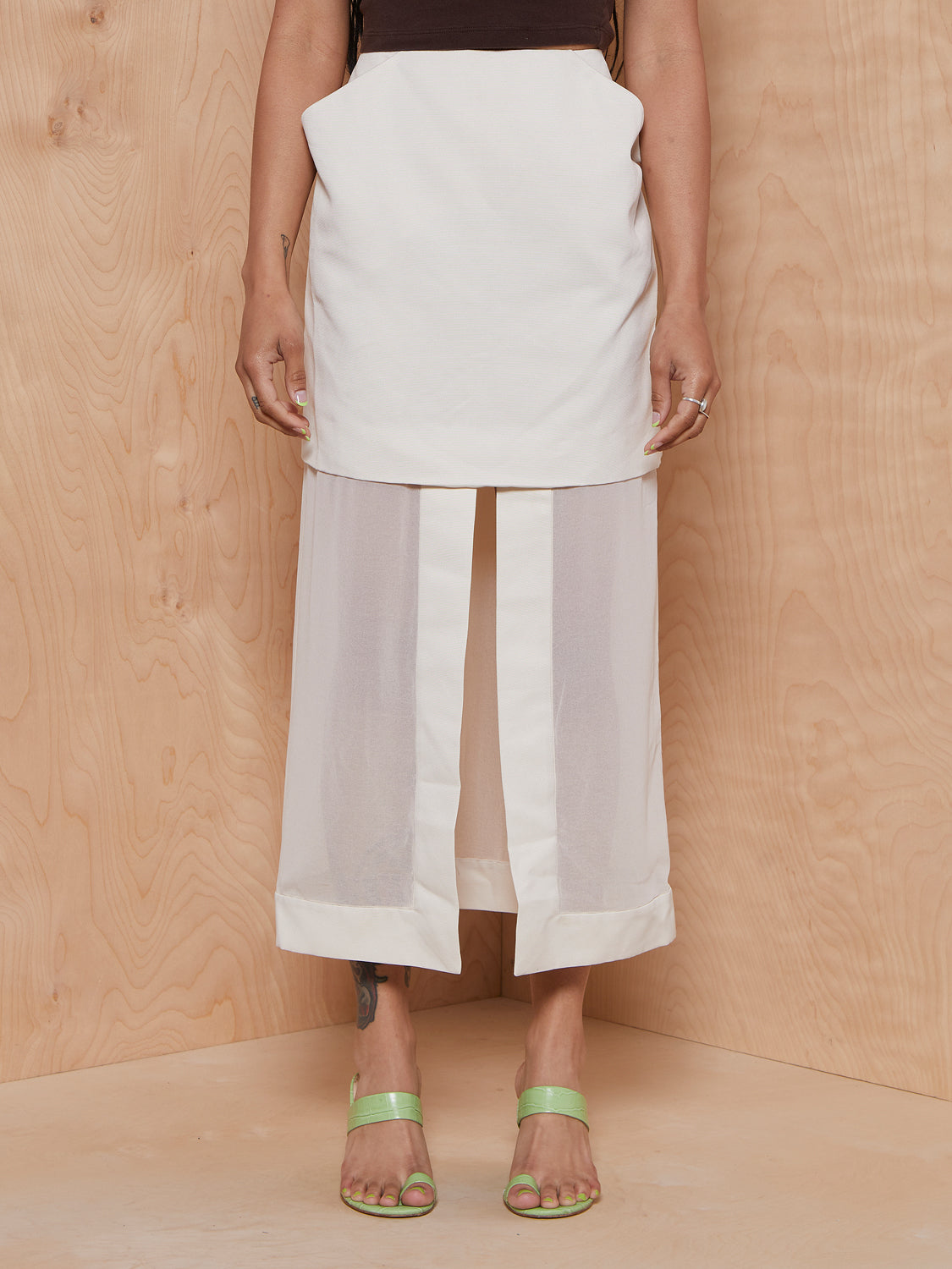 CMEO/Collective Beige Skirt