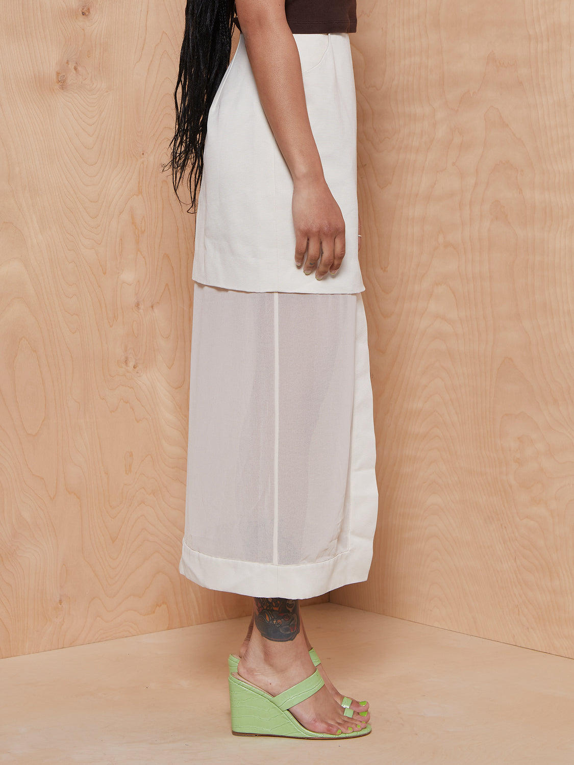 CMEO/Collective Beige Skirt