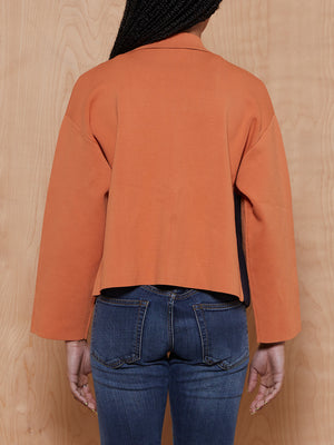 COS Rust Knit Jacket