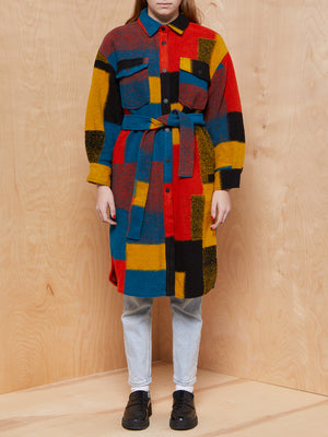 Desigual Colorful Wool Coat