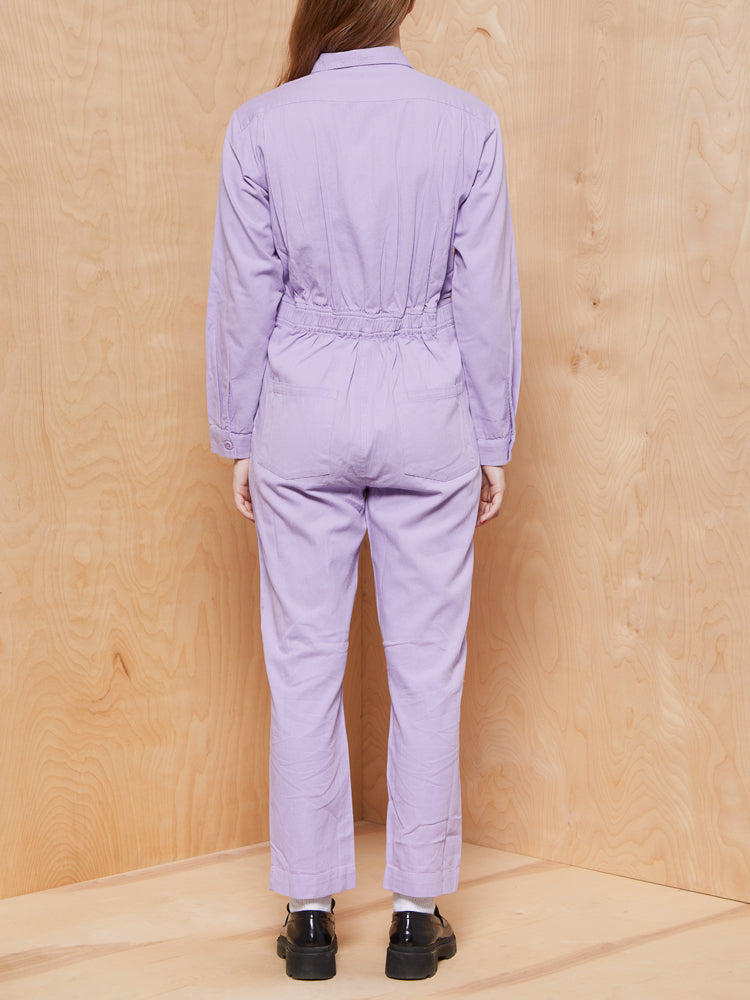 Lucy and Yak Carmen Boilersuit in Lavender