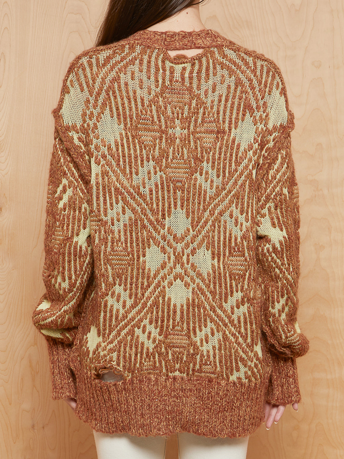 Wool Blend Deconstructed Sweater