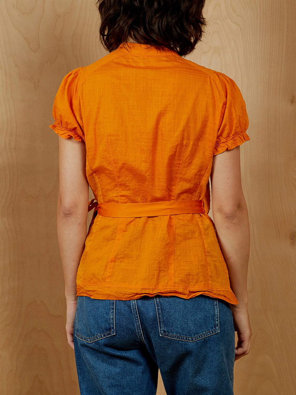 Edme & Esyllte Orange Wrap Shirt