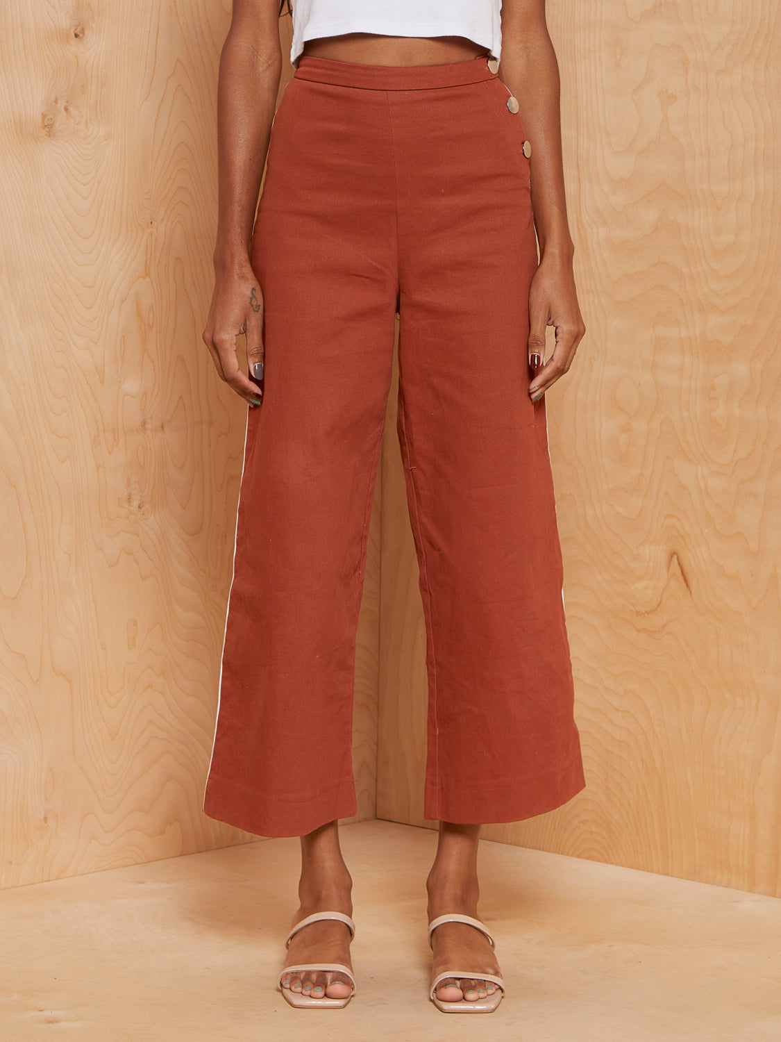 Camp Collection Rust Wide Leg Pants