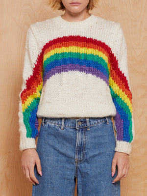 Knit Rainbow Sweater
