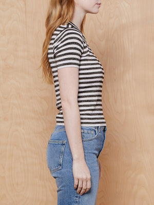 Sandro Striped Knit Top