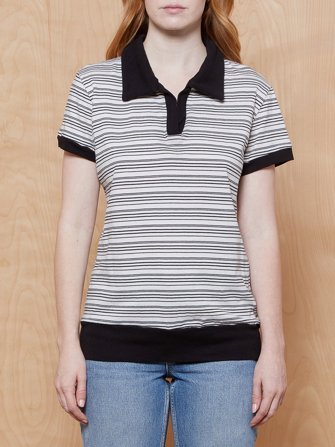 Camp Collection Striped Collared Shirt