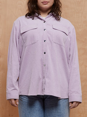 & Other Stories Lavender Corduroy Shacket