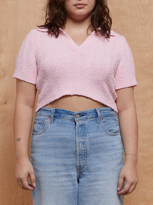 Urban Outfitters Collared Knit Crop Top
