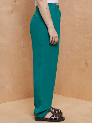 Vintage Liz Claiborne Jade Silk Trousers