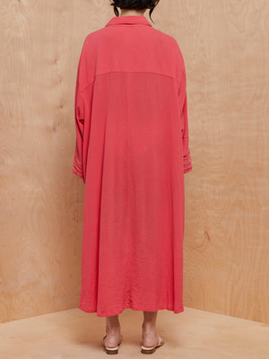 Sunja Link Pink Crinkle Maxi Dress