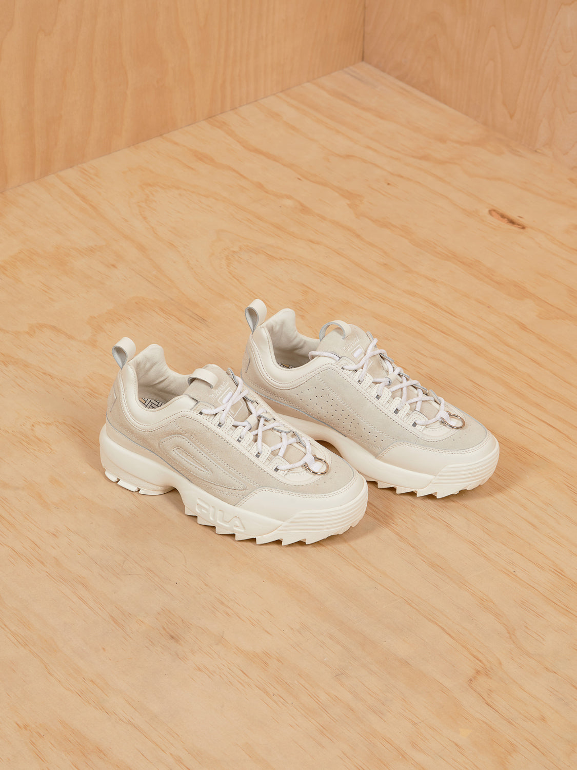 Grey + White FILA Sneakers