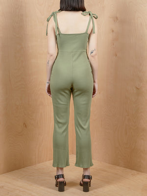 Urban Outfitters Olive Green Ribbed Jumpsuit