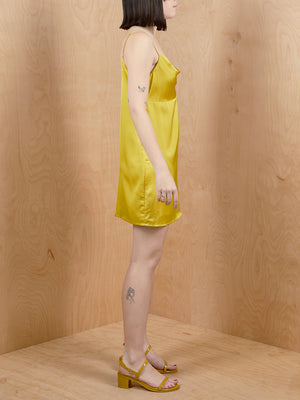 Stelen Silk Cowl Front Mini Dress