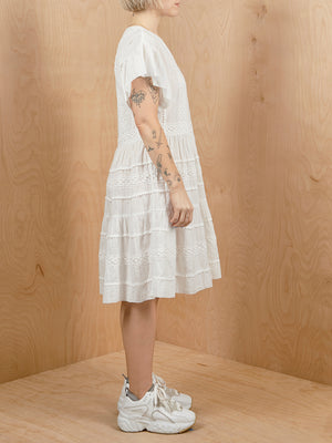 CLOSED White Embroidered Dress