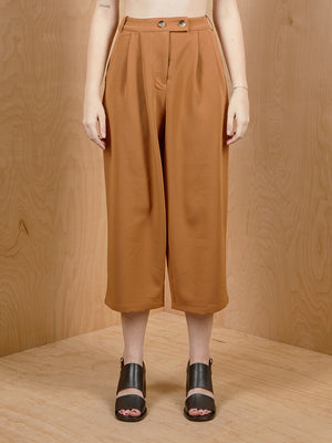 Naked Zebra Brown High Waisted Culottes
