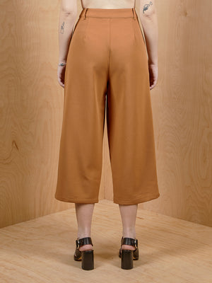 Naked Zebra Brown High Waisted Culottes