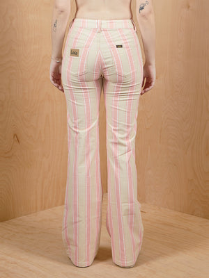 Lois Striped Mid-Rise Corduroy Pants