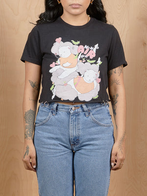 BELLA Cropped T-Shirt with Rings