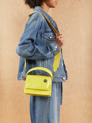 Kara Yellow Baby Pinch Shoulder Bag