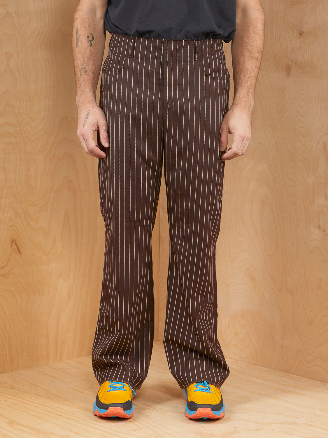 Acne Studios Striped Brown Trouser