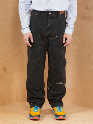 Men's Carhartt Carpenter Khaki Pants 36 X 34 Tan Beige Relaxed Fit Original  | eBay